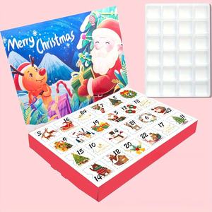 Holidaypac Noël Compte à rebours Calendrier Boîte Cadeau 24 Jours Xmas Avent Surprise Pack Avec Nourriture Jouet Boîte Aveugle pour Enfants - Product Image 5