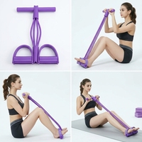 Version améliorée de l'équipement de fitness multifonctionnel pour sit-ups avec corde de résistance et pédale de yoga