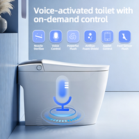 Toilette intelligente à chasse d'eau automatique, toilette intelligente avec siège chauffant, toilette intelligente pour salle de bain