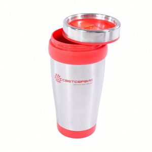 Tasse à café écologique, bouteille d'eau, thermos à double paroi, logo personnalisé par sublimation, tasse de voyage en acier inoxydable isolée sous vide avec poignée - Product Image 2