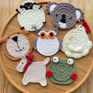 Новые кружевные подставки для чашек ручной работы крючком 2025 года для трансграничной торговли - Product Image 1