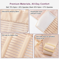 Ceinture de Maternité Haut de Gamme en Fibre de Polyester Solide, Respirante et Lavable, pour Avant et Après la Grossesse, Soulagement des Douleurs Dorsales