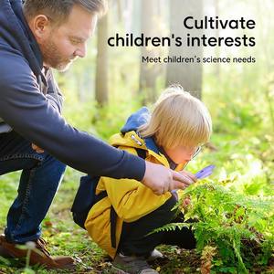 HM020 전자 현미경 키즈 500X HD 휴대용 휴대용 신제품 곤충 식물 관찰 2 백만 디지털 현미경 - Product Image 4