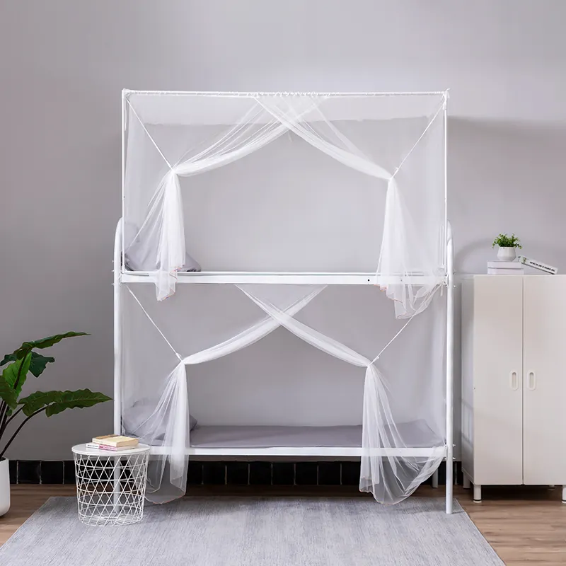 Medoga günstiges Netz faltbares tragbares Bettnetz für Schüler hüpfbett quadratisches faltbares Schlafzimmer Moskitonetz