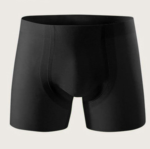 Calzoncillos bóxer sin costuras moldeados en 3D para hombre, de nailon con sensación de segunda piel, alta elasticidad, antibacterianos 10A, de color sólido. - Product Image 5