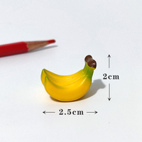 Miniature de simulation de fruits, modèle de jouet pour micro-paysage, accessoires de table de sable DIY, banane, raisin