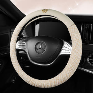 Funda para Volante de Coche Marca MELCO, Diseño Encantador para Mujer, Estilo Lujoso y Ligero, con Camelias, Protectora para las Cuatro Estaciones, para <span class=keywords><strong>Mercedes</strong></span>-Benz, Sintética - Product Image 3