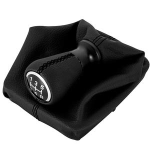 Poignée de levier de vitesse en cuir pour Peugeot, housse de levier de vitesse manuelle, surpiqûres noires, accessoire intérieur - Product Image 1