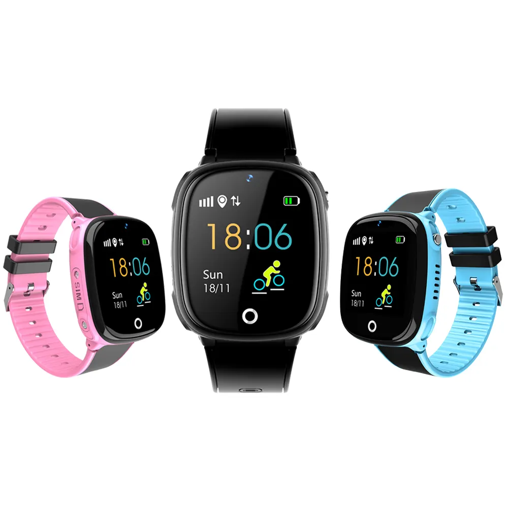 핫 세일 어린이 GPS LBS 스마트 시계 HW11 어린이 sim 카드 Smartwatch SOS 터치 스크린 IP67 방수 및 카메라