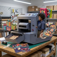 Imprimante à passage unique pour serviettes, boîtes à pizza, sacs de courses – Machine d'impression en un seul passage