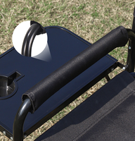 Chaise de camping en fer, pliable, robuste, avec table latérale, pour adultes, poche, plage, pêche, pique-nique, concert, utilisation en extérieur