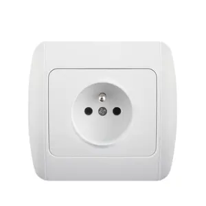 Durable and Reliable: European Standard 16A 2-Way 2-Gang Wall Socket Switch with Double Pole Functionality