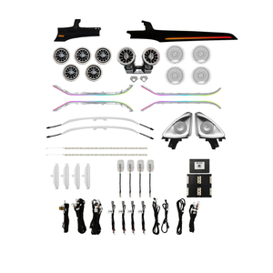 Kit d'éclairage d'ambiance dynamique 64 couleurs W205 pour Mercedes-Benz C300 C400 C43 C63 C63s AMG, mise à niveau de l'éclairage intérieur, GLC X253 - Product Image 1