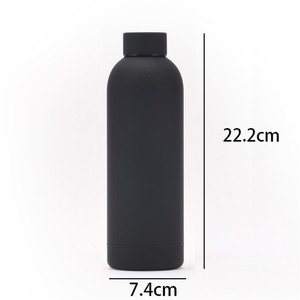 Custom Insulated Stainless <strong>Steel</strong> Hot and <strong>Cold</strong> Girls Reusable Large Slim 500Ml Rubber Painted Tea Water Bottle With Custom Logo - Product Image 6
