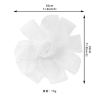 Écusson Applique 3D en maille florale, Écusson élégant brodé de fleurs en tulle pour robes, robes de mariée, bricolage et décoration