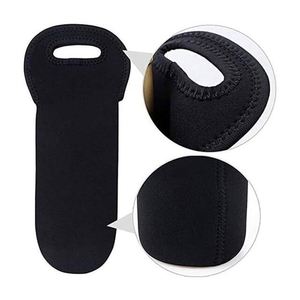 Sac cadeau personnalisé pour vin en néoprène par sublimation, porte-bouteille de vin 750 ml vierge, nom personnalisé avec titre de mariage - Product Image 3