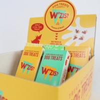 Boîtes de papier d'affichage de boîte de papier kraft pliable de taille personnalisée avec votre propre logo pour l'emballage d'aliment pour animaux de compagnie