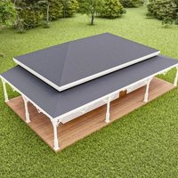 Maisonnette modulaire préfabriquée en acier léger, facile à assembler, écologique, imperméable, avec porte de sécurité, style chinois.