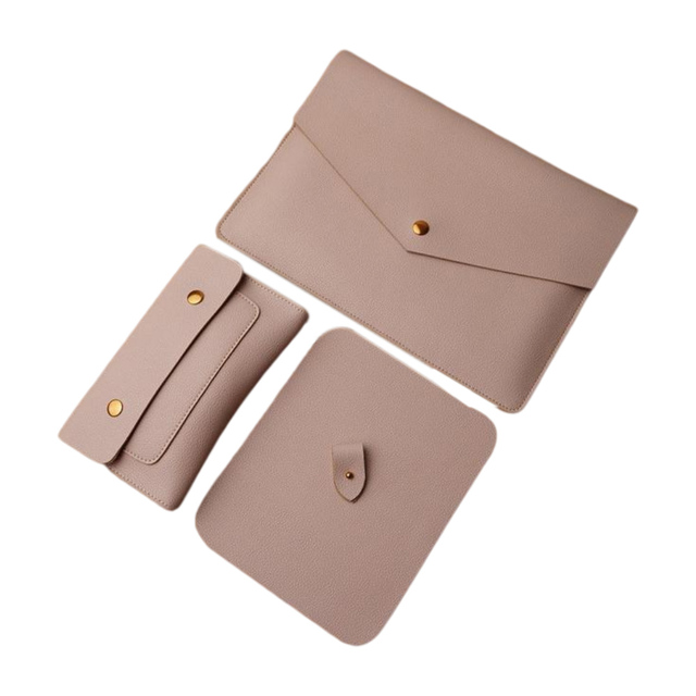 ONE SET Personalized Leather Laptop Cases, Custom Leather Laptop Sleeves 13 Inch, Leather Laptop Covers 15.6
