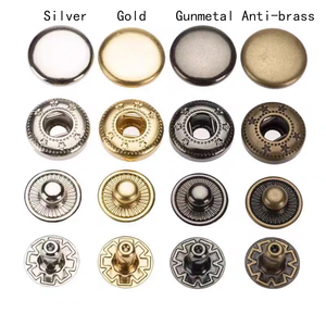 Bền nylon cap Snap Nút rắn màu 15mm + 831 # mạ mùa xuân Snap Nút - Product Image 5