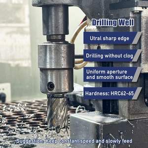 Bitss de coupeur annulaire à pointe de carbure de TCT pour percer des trous dans le plastique en acier de carbure - Product Image 2