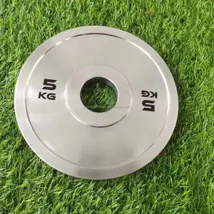 Placa de mancuerna de gimnasio, equipo de Fitness, placa de elevación potente, placa de acero calibrada, disco de parachoques de competición - Product Image 3