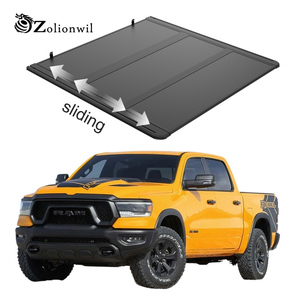 Copertura Rigida Pieghevole Scorrevole Tri-Fold Zolionwil per <span class=keywords><strong>Ford</strong></span> F150 5.5 Piedi Lightning <span class=keywords><strong>Ranger</strong></span> Wildtrak 2018 2023 2026 - Product Image 1