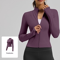 Veste de yoga ajustée personnalisée pour femme, légère et très élastique, idéale pour la course estivale, le fitness et l'entraînement en salle de sport – Haut de sport pour femme