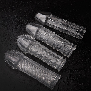 Herren Silikon Penisvergrößerungs-Set für Paare - 4 Tier-Designs Stimulierendes Erwachsenen-Sexspielzeug - Product Image 6