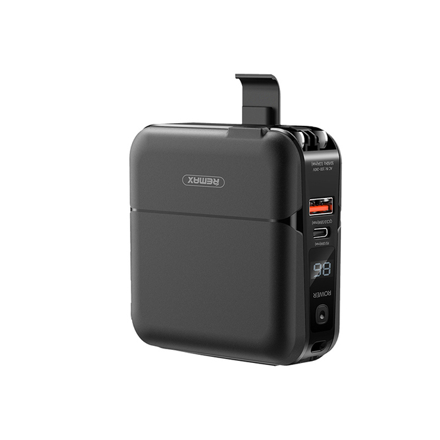 Rpp-20 15000 Mah Powerbank 18w Pd Portable Charger Holder Fast Charge External Battery Wall Adapter Power Bank With Cable