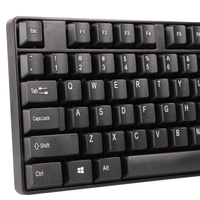 Clavier sans fil USB avec souris et souris sans fil avec claviers, logo personnalisé, vente en gros d'usine, design simple