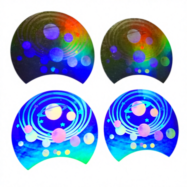 Custom Anti-Counterfeit PET Material QR Code Hologram Sticker with Sequence Number Printing