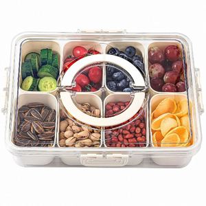 Wholesale Single Grid Portable <b>Kitchen</b> <b>Storage</b> <b>Box</b> Organization Seasoning Separator Fresh-keeping Snack Fruits Food Divided - Product Image 1