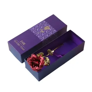Подставка под искусственный цветок FC9001 24k gold rose, Подарочная коробка для подарка на День святого Валентина, оптовая продажа