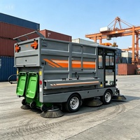 Balayeuse routière à batterie ZMT E-80 G90 avec cabine entièrement fermée, bac à poussière de 480 L, moteur pour le nettoyage des zones publiques municipales