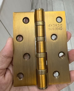 Precio de fábrica: Rodamiento de bisagra oscilante de acero inoxidable de 4*3*3.0mm, bisagra silenciosa de 4 pulgadas para puerta de madera interior - Product Image 3