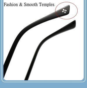 Özel Logo çiçek dekorasyonu moda dayanıklı Metal menteşe gözlük HD UV400 Anti mavi işık elmas yüz şekli erkekler kadınlar için - Product Image 3