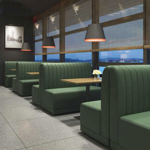 Bộ ghế sofa da cao cấp, bàn ghế quầy <span class=keywords><strong>bar</strong></span>, ghế ngồi kiểu booth cho quán cà phê, nhà hàng kiểu Tây, câu lạc bộ - Product Image 1