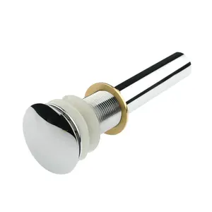 Beelee Brass Pop Up Drain Chrome Basin Drain Without Overflow