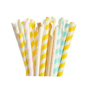 Высококачественные Пищевые безопасные материалы соломинки для мороженого питьевые ложки бумажные соломинки