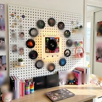 Aimant de réfrigérateur personnalisé NFC à faible MOQ avec lecteur CD et 9 CD, veilleuse décorative pour la maison avec fonction rotative, marchandises Kpop