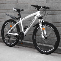 Vélo VTT 21 Vitesses en Gros avec Cadre en Acier Carbone, Freins à Disque, 24/26 Pouces, Vélo Tout Terrain Haute Configuration, Pédales Ordinaires