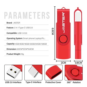 Tbfit 2025 các mô hình mới nhất nhỏ gọn và dễ dàng để thực hiện xoay USB <span class=keywords><strong>flash</strong></span> drive 2 trong 1 logo tùy chỉnh Ổ Đĩa Bút và USB C Adapter - Product Image 5