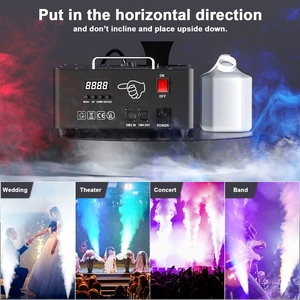 Nouvelle unité d'effets professionnelle pour lieux de spectacle, générateur de brouillard au sol à LED RGB 3-en-1 2000W haute puissance, équipement de scène pour clubs et soirées, rig à fumée à double tuyau - Product Image 4