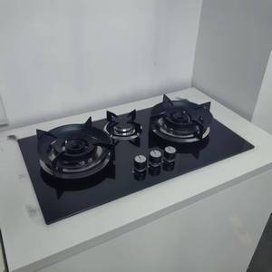 Nuovo Modello di Fornello a <span class=keywords><strong>Gas</strong></span> Domestico a Tre Fuochi ad Alta Potenza con Pannello in Vetro Temperato, Risparmio Energetico ed Ecologico, <span class=keywords><strong>Gas</strong></span> Completamente Compresso - Product Image 2