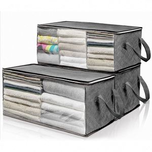 ยอดนิยมคลาสสิกกระเป๋าเก็บ,คุณภาพดีที่สุดหน้าต่างใสขนาดใหญ่กระเป๋าเดินทางใต้ผ้าปูที่นอน 3 ชิ้นชุดผ้า Tote Bag/ - Product Image 1