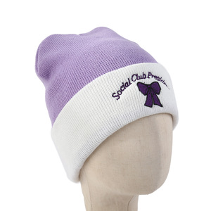 New Bow-Embroidered Knitted <strong>Hat</strong>: Cartoon-Style Embroidered <strong>Woolly</strong> <strong>Hat</strong> for <strong>Men</strong> and Women - Warm Winter <strong>Hat</strong> for Autumn and Winter - Product Image 3