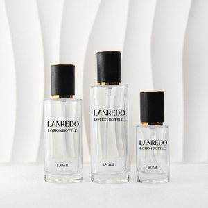 Luxury Cosmetic Vacuum Airless Bottle Jar 50ml 100ml 120ml 30g 50g <b>Black</b> Cream Bottle with Glass Airless Lotion <b>Pump</b> Bottle - Product Image 4