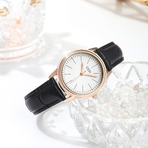Nuevo reloj para mujer, sencillo y elegante, de cuero genuino, reloj de cuarzo de alta gama - Product Image 2