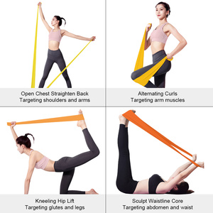 Bandas de ejercicio de TPE sin látex, banda elástica plana de resistencia, bandas de fitness de alta elasticidad, bandas de entrenamiento de resistencia de TPE - Product Image 5